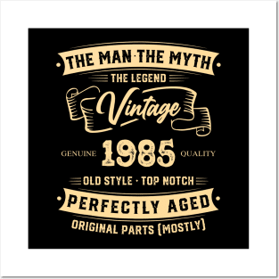 The Legend Vintage 1985 Perfectly Aged Posters and Art